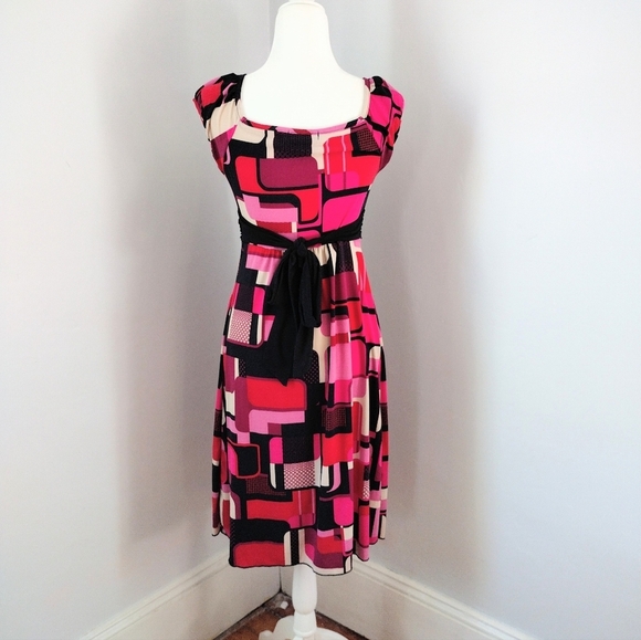 Volume One Color Block Dress Size Large - Picture 4 of 6
